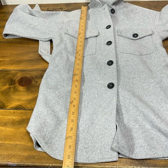 Zara Women’s Belted Overshirt/Shacket Gray Size XS - Picture 7 of 9